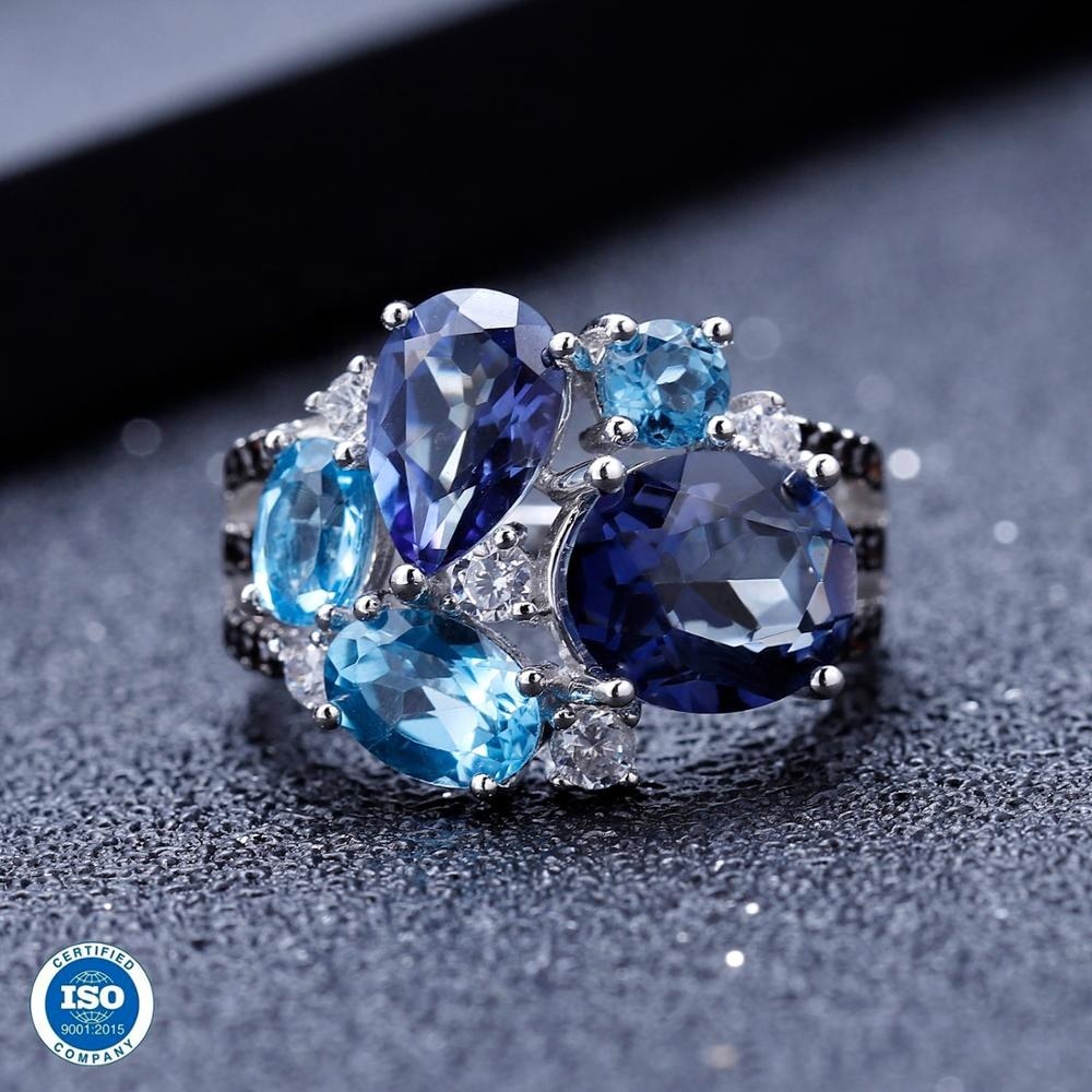 Broken Light — Mystic Quartz & Topaz Ring