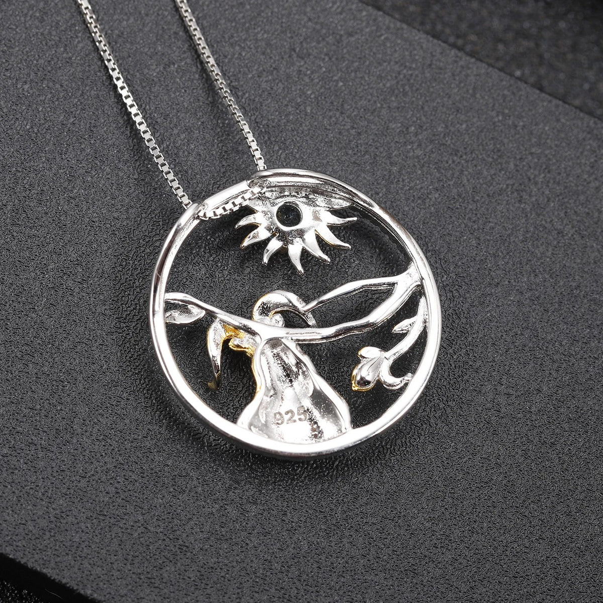Quiet Resistance — African Opal & Chrome Diopside Goat Zodiac Necklace