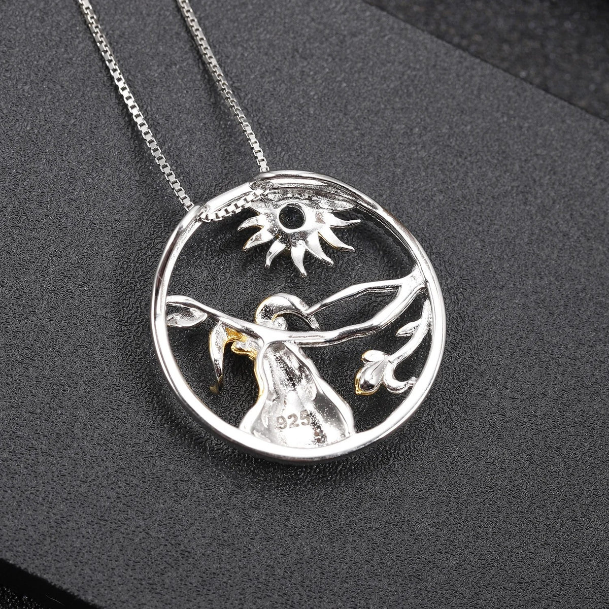 Quiet Resistance — African Opal & Chrome Diopside Goat Zodiac Necklace