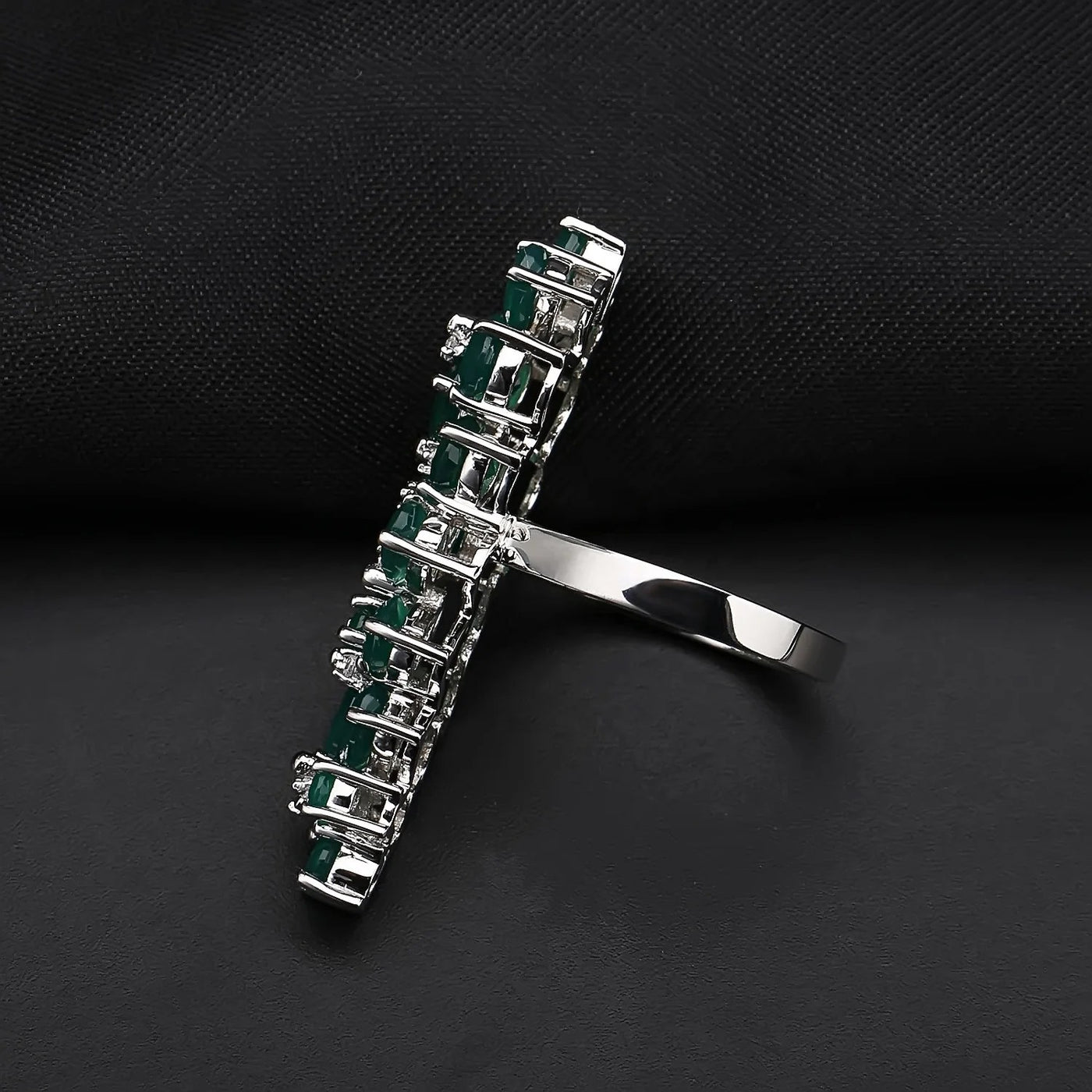 Gathered Force — Green Agate Multi-Stone Ring