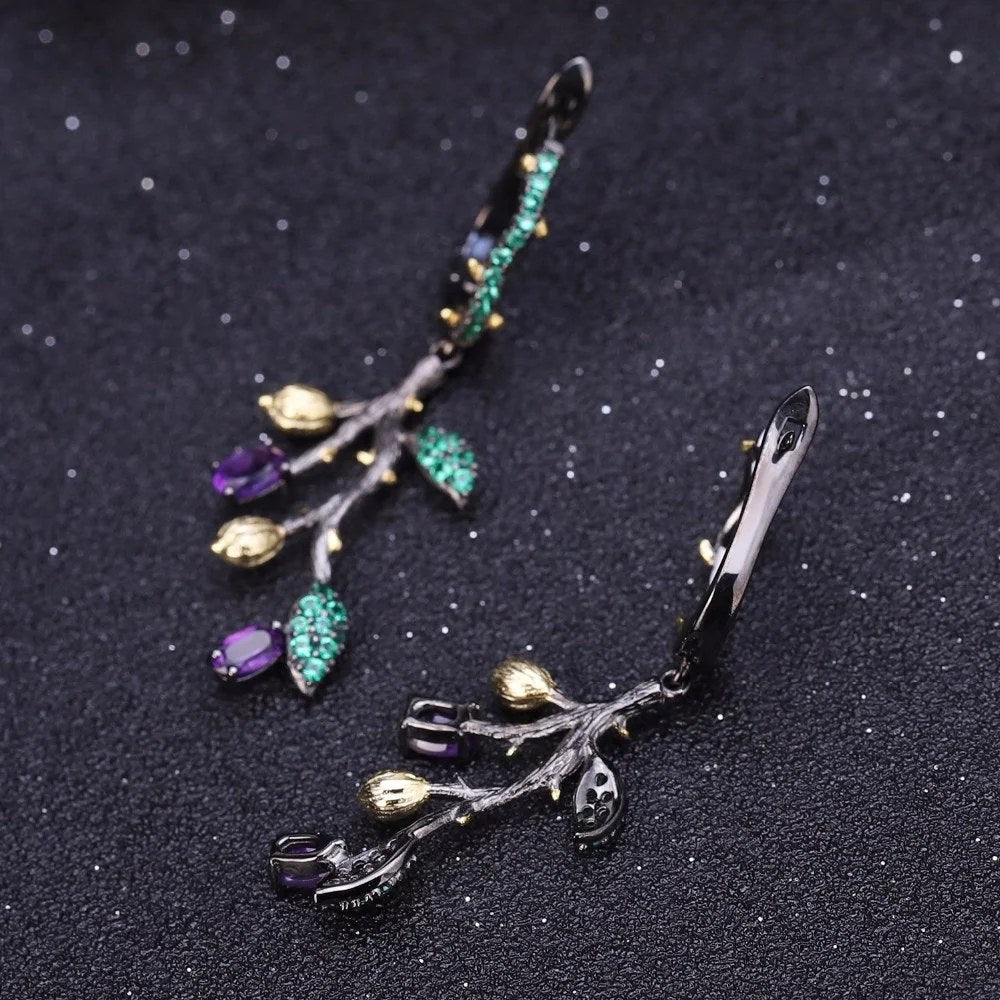 Purple Root — Amethyst Branch Jewellery Set