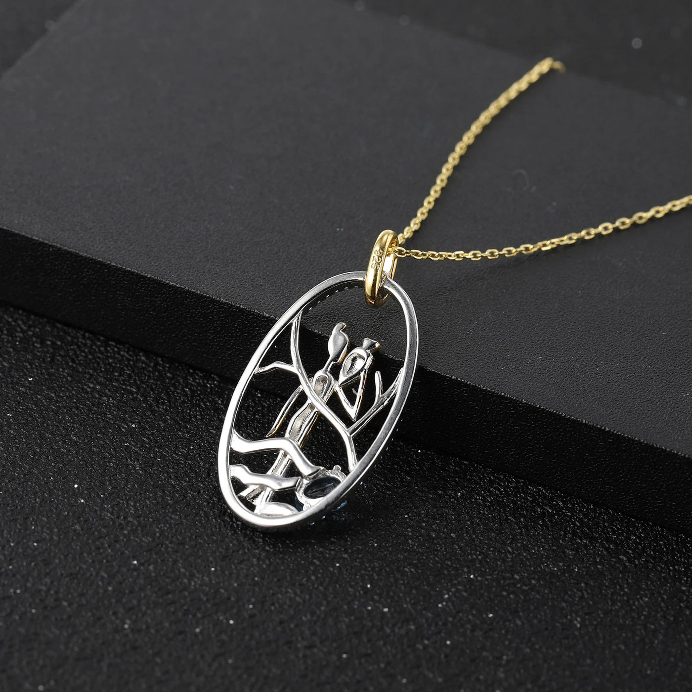 Blue Trace — Diffusion Sapphire Jewellery Set