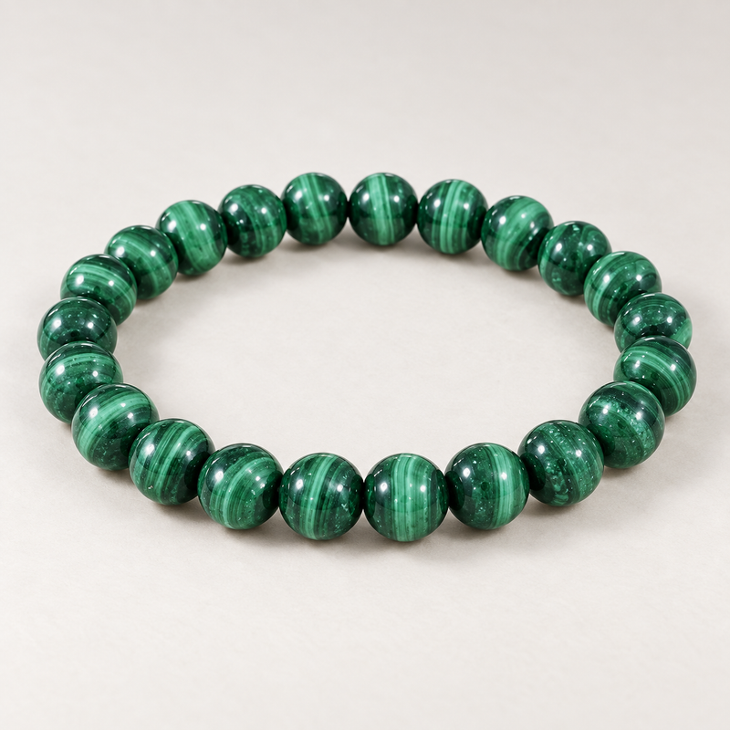Green Guard malachite beaded bracelet
