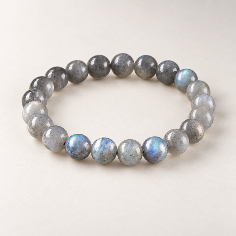 Hidden Fire labradorite beaded bracelet