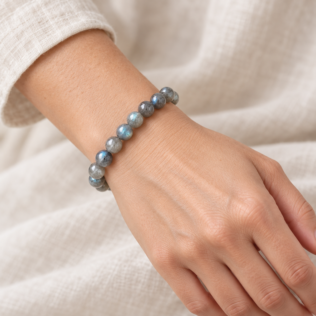 Hidden Fire — Labradorite Bracelet