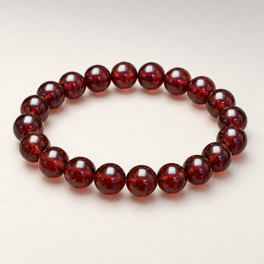 Small Furnace — Orange Garnet Bracelet