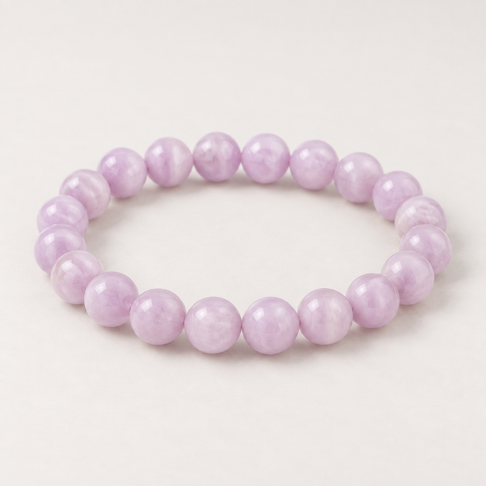 The Soft Yes kunzite beaded bracelet