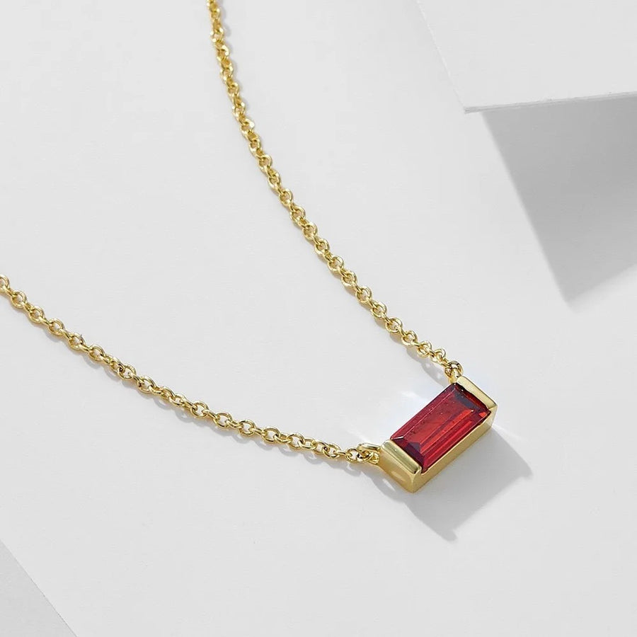 Month in Colour — Gold-Plated 925 Silver Birthstone Necklace