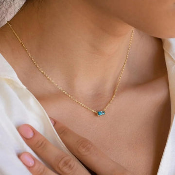 Month in Colour — Gold-Plated 925 Silver Birthstone Necklace