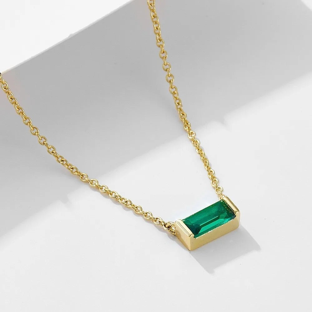 Month in Colour — Gold-Plated 925 Silver Birthstone Necklace
