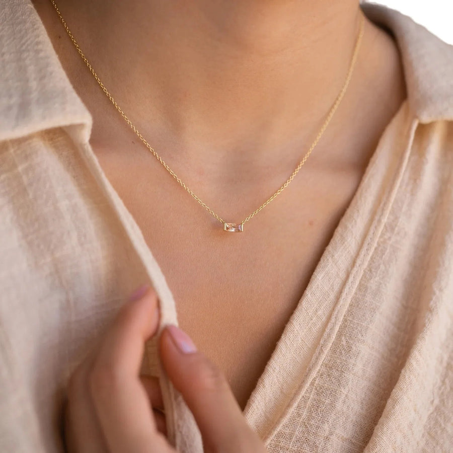 Month in Colour — Gold-Plated 925 Silver Birthstone Necklace