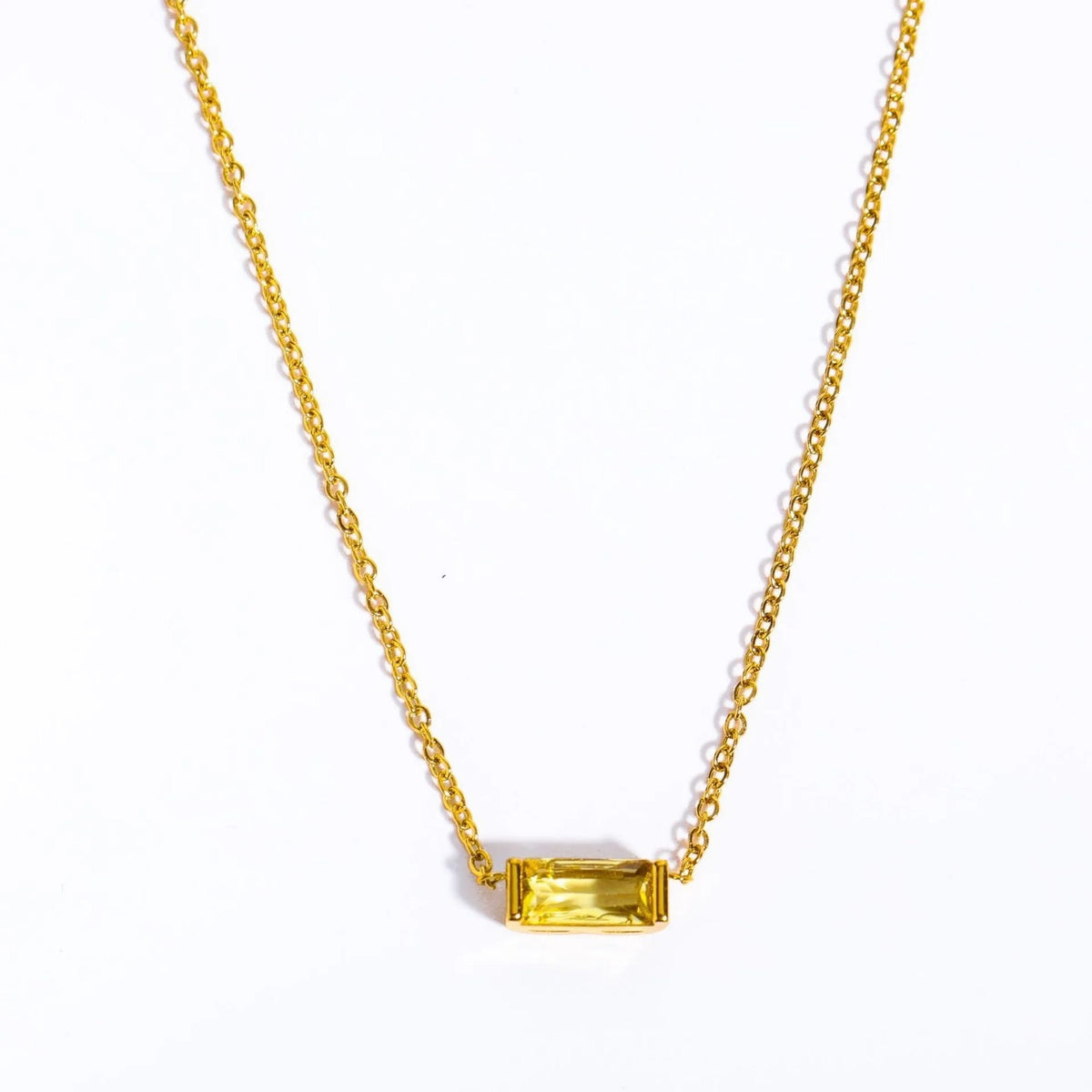 Month in Colour — Gold-Plated 925 Silver Birthstone Necklace