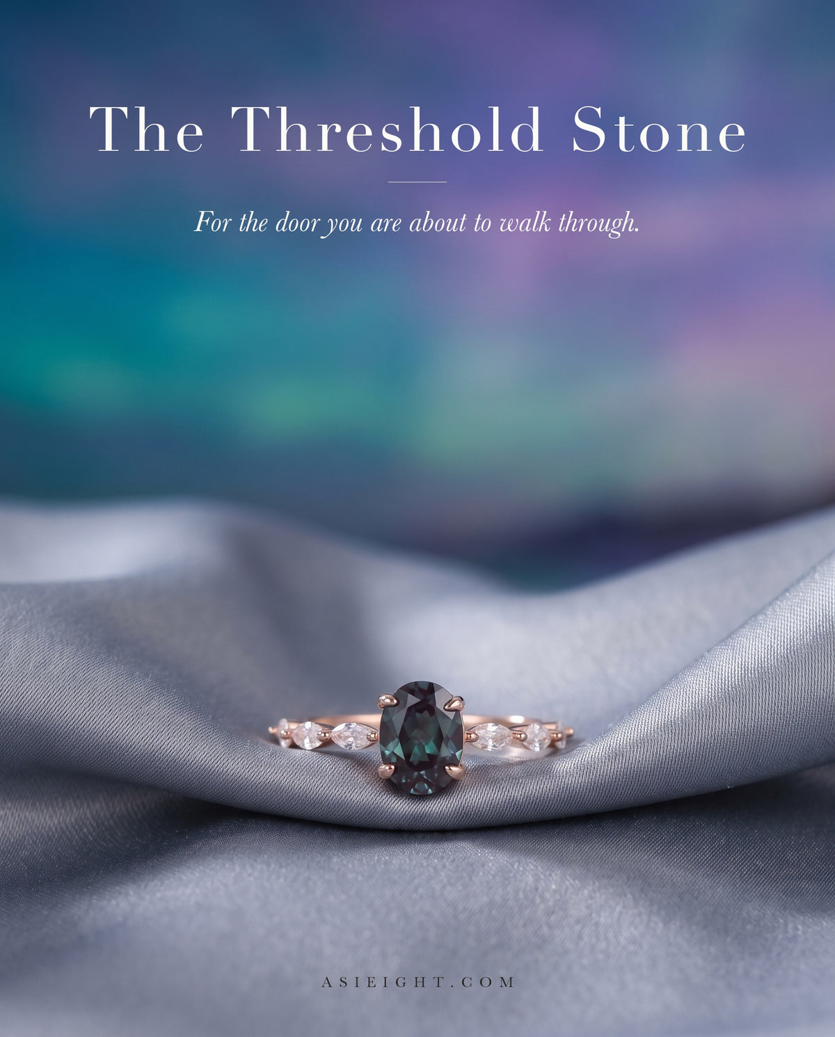 The Threshold Stone — Oval Alexandrite Ring