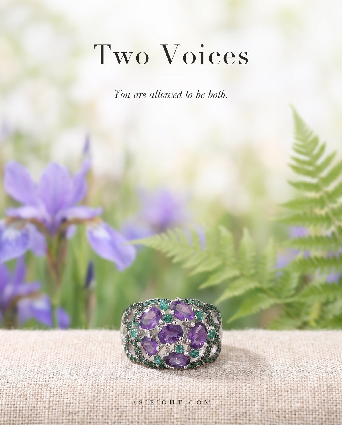 Two Voices — Amethyst Ring
